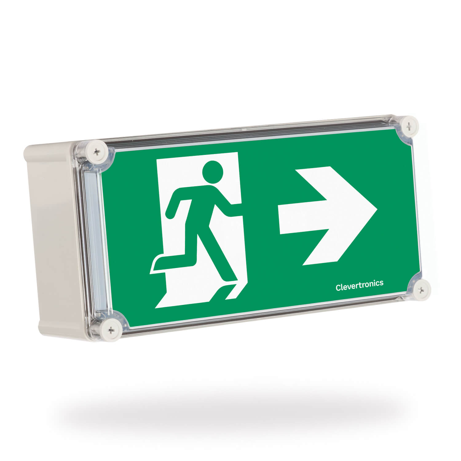 clevertronics emergency lighting exits uk weather proof wall mount 24m