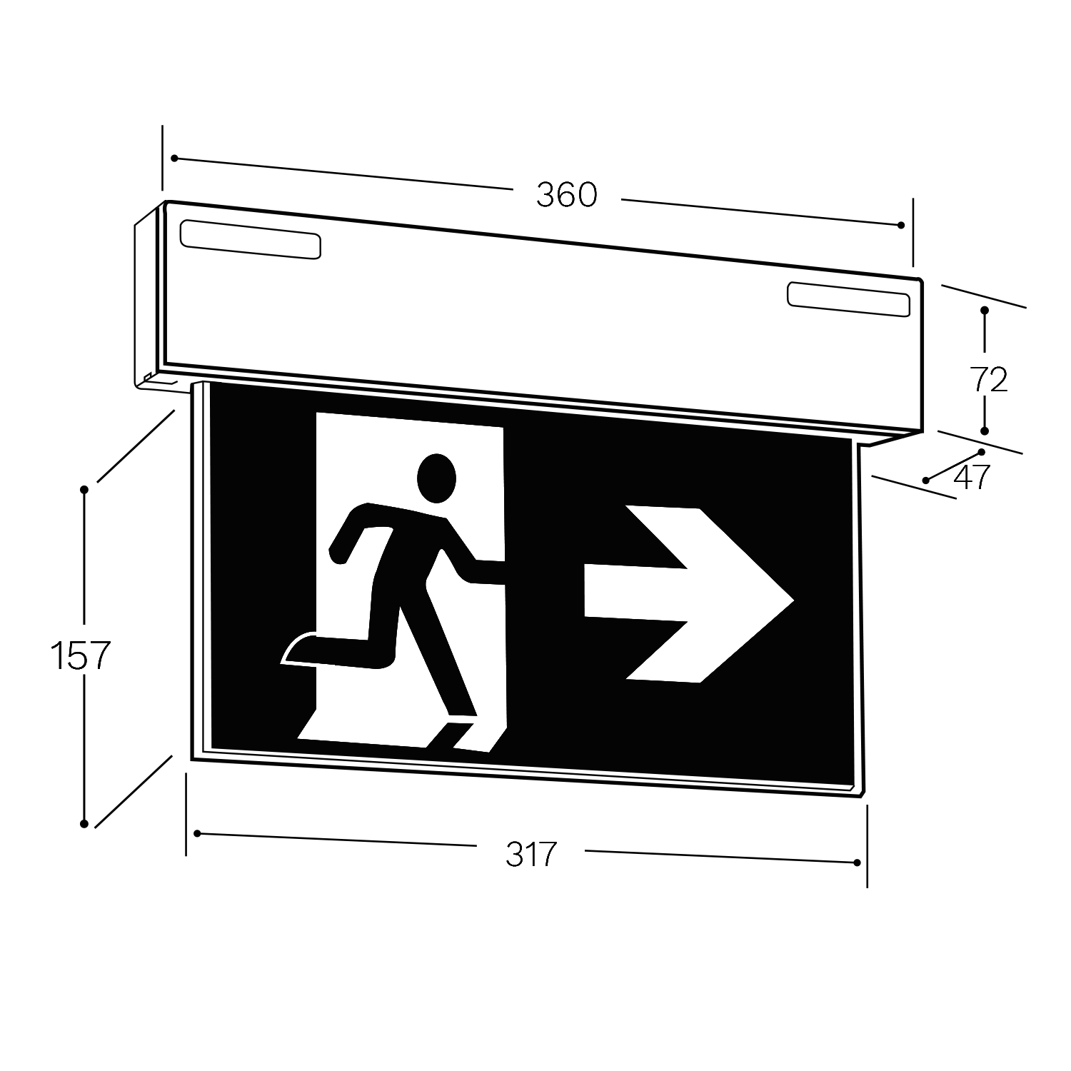 clevertronics emergency lighting ultrablade pro sm exit line diagram uk