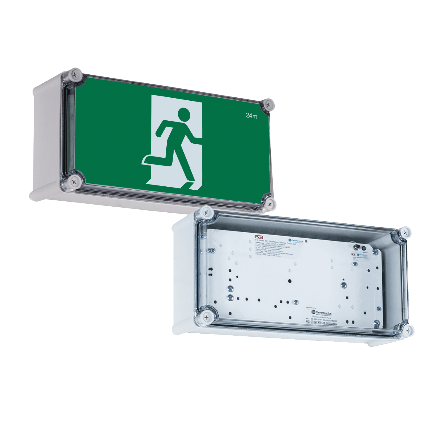 -40C Wall Mount Exit with remote gear